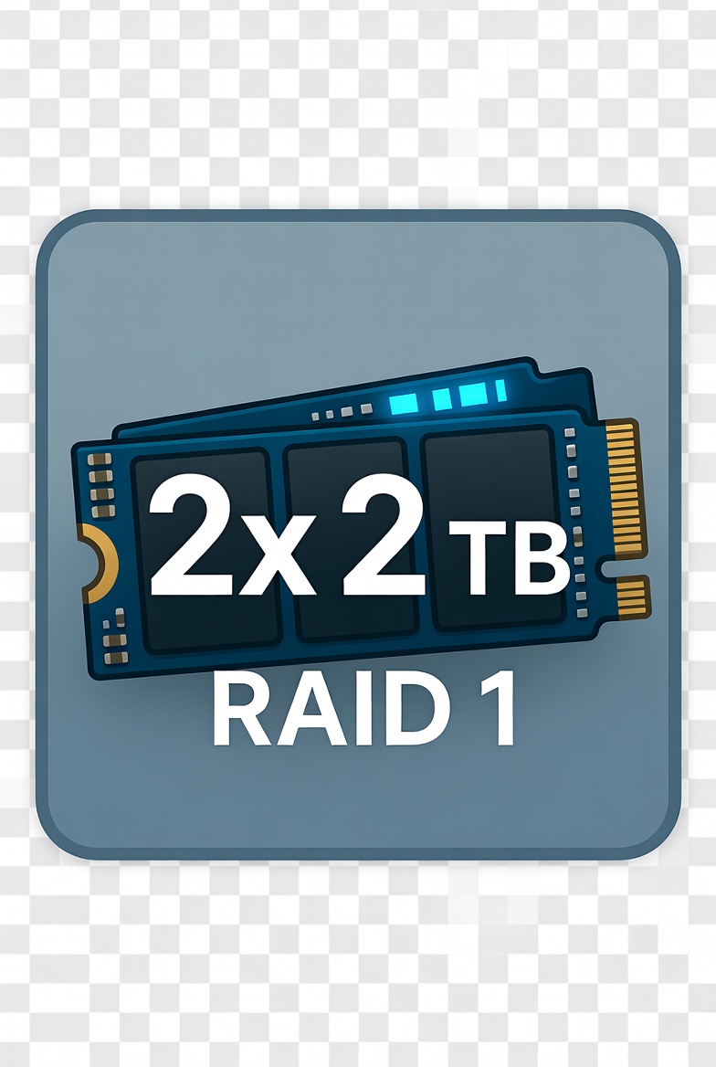 2x2TB NVMe (RAID 1)